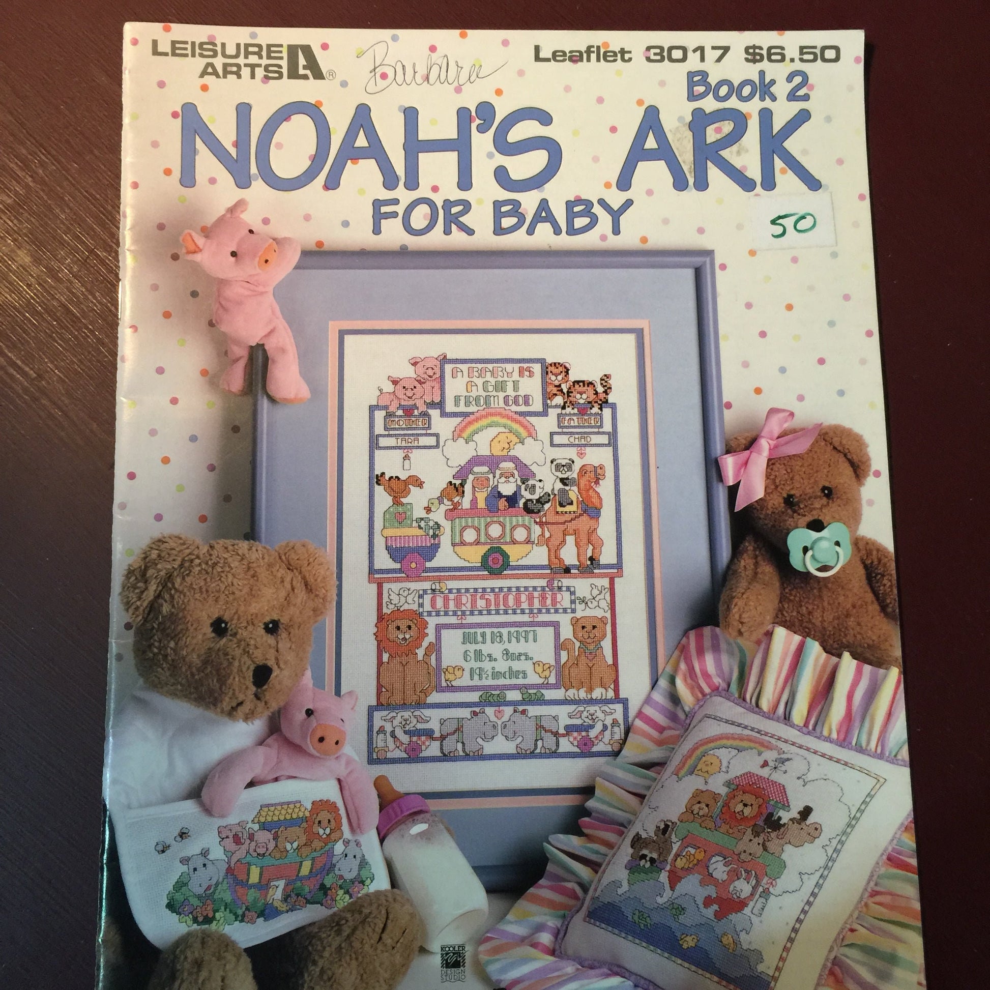 Leisure Arts Noah&#39;s Ark for Baby Book 2 Leaflet 3017 Designs by Linda Gillum