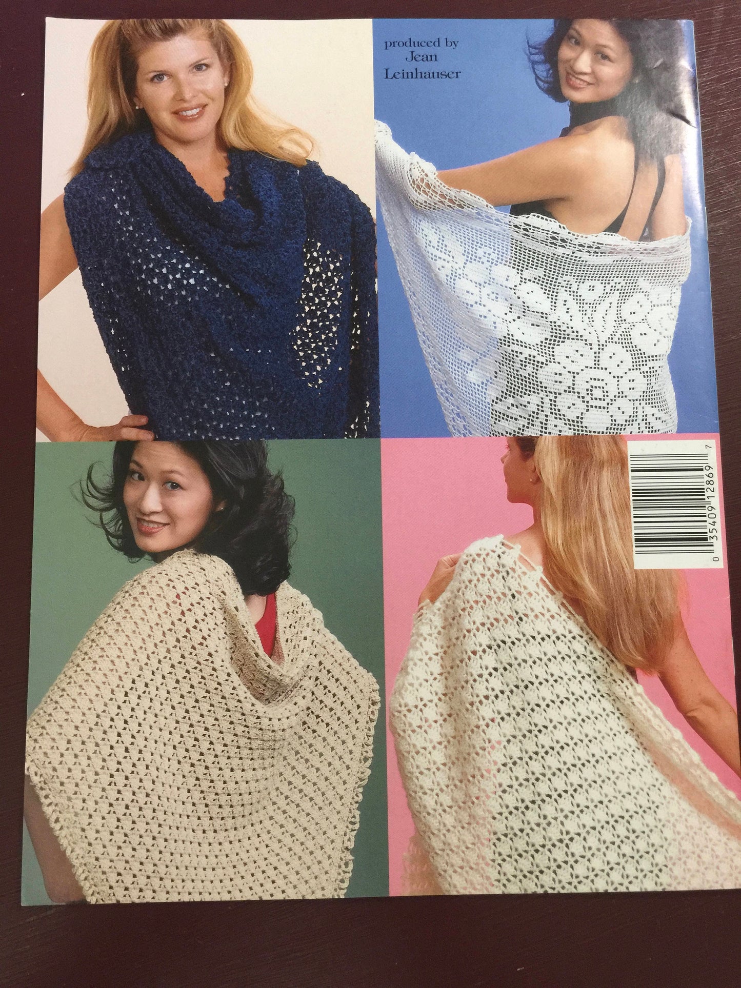 Stunning Shawls, American School of Needleworks, 1286, five designs to crochet crochet pattern book