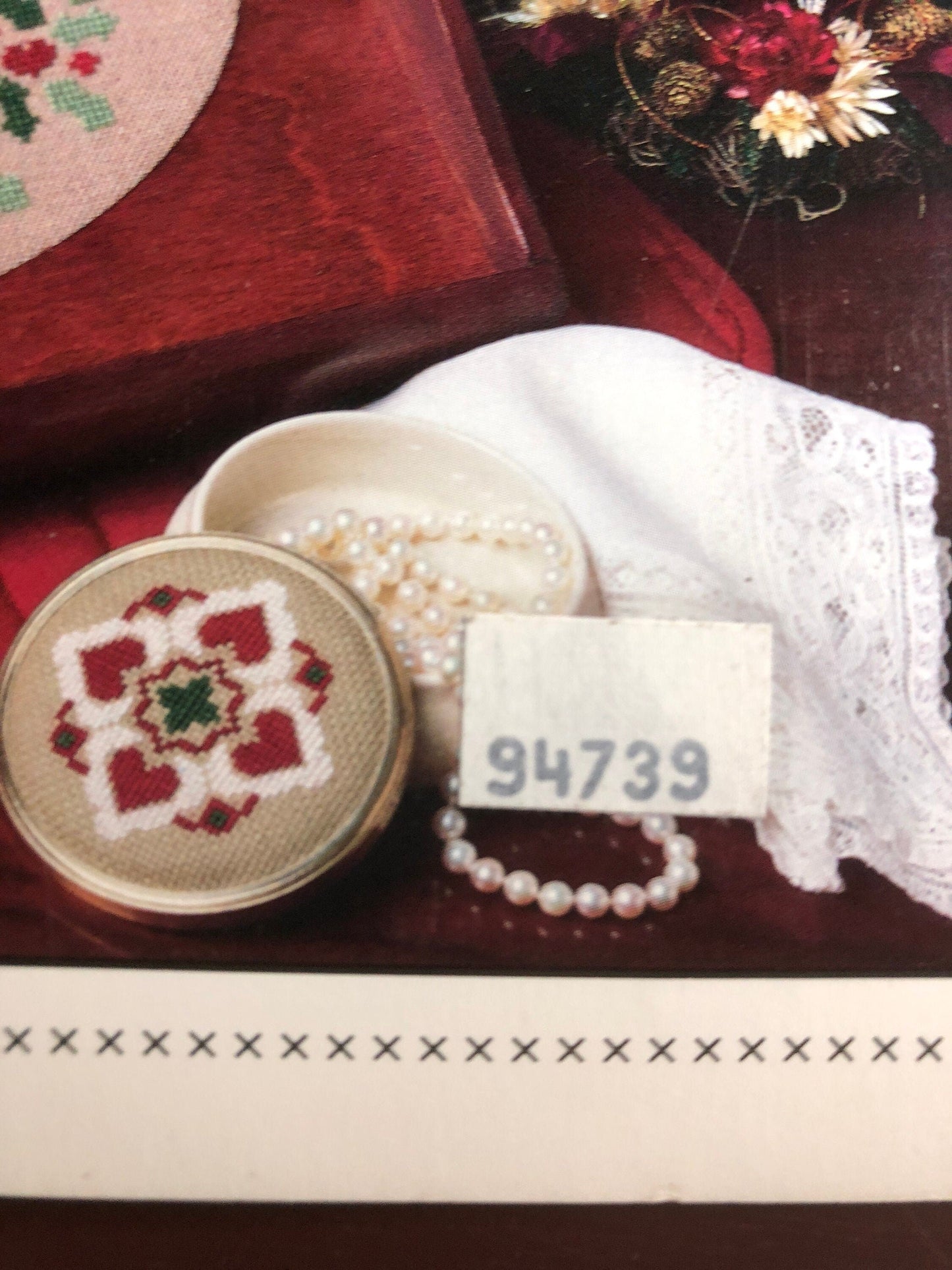 The Need&#39;l Love Company, Hearts & Holly, Designed by, Renee Nanneman, Vintage 1988, Counted Cross Stitch, Pattern Book