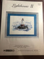 S.P. INK, Lighthouse !!, Sakonnet, Ri, Lighthouse on, Little Comorant Island, Vintage 1999 Counted Cross Stitch Pattern, 168w by 107h