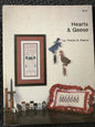 Freida G. Pearce Hearts & Geese Leaflet #2 Vintage 1985 Counted Cross Stitch Patterns