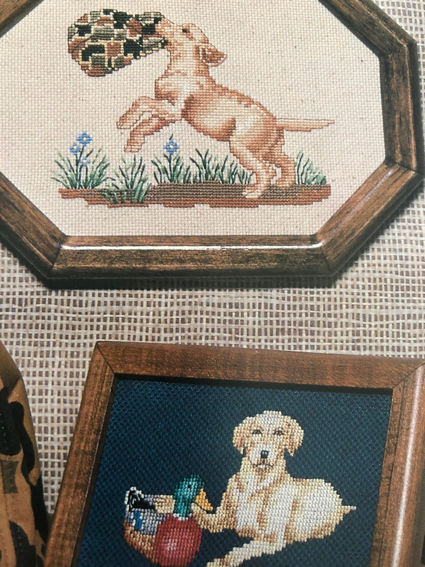 Country Cross-Stitch Pick of the Litter Favorite Sporting Puppies Book 27 Vintage, 1984 Counted Cross Stitch Pattern Book