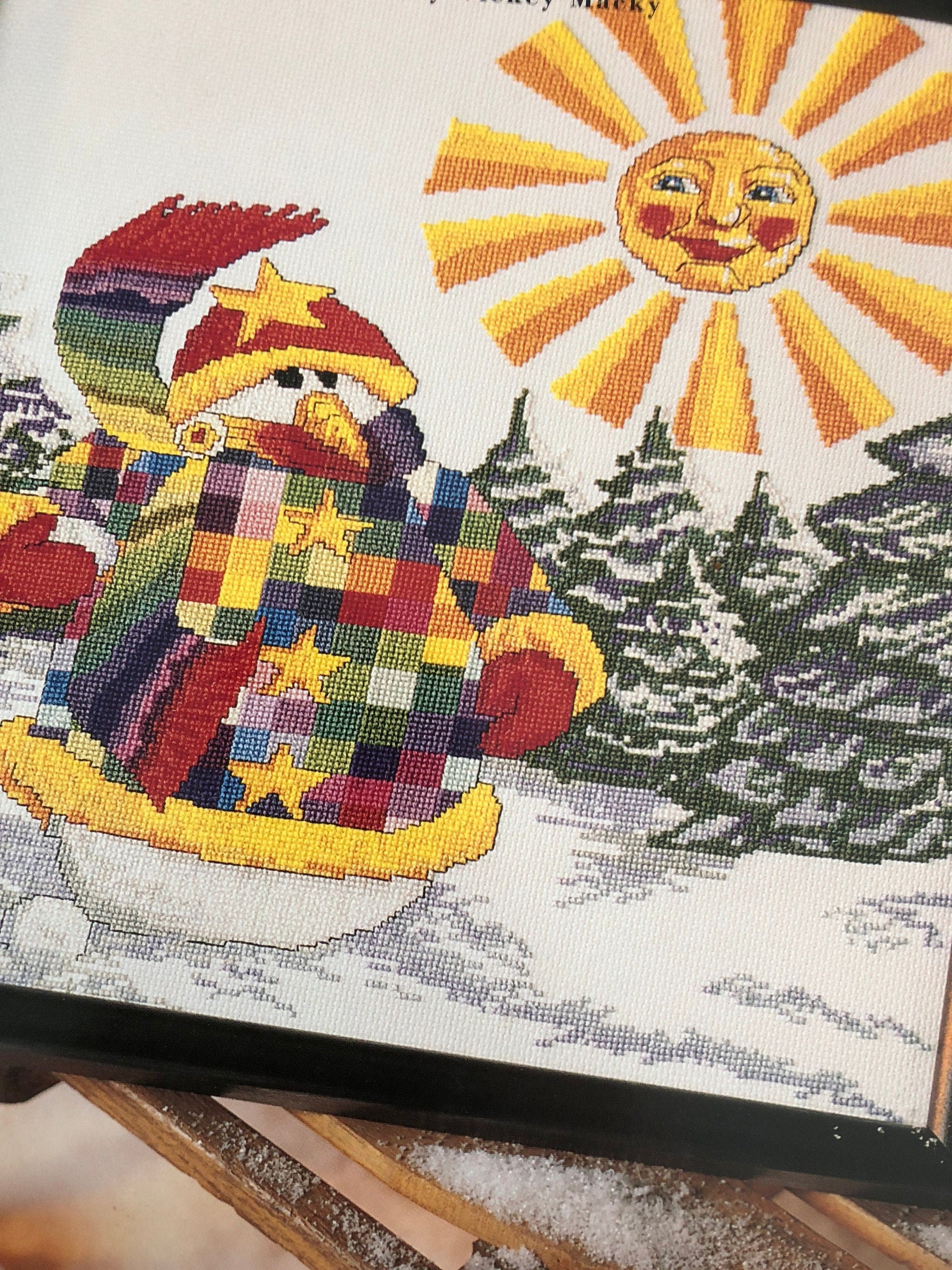 Stitch World, X-Stitch, Patchwork Snowman, Counted, Cross Stitch Pattern