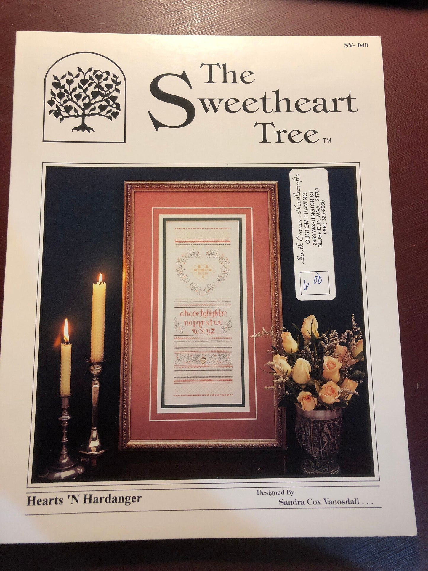 The Sweetheart Tree, Hearts &#39;N Hardinger, Sandra Cox Vanosdall, Vintage 1996, Counted Cross Stitch Pattern