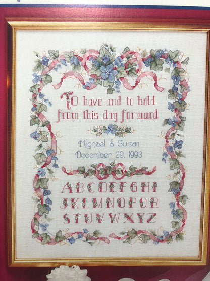 Dimensions, Ellen Blonder, Wedding Promise, Vintage, 1991, Counted Cross Stitch Pattern