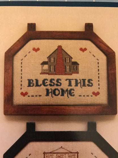 Spare Time Originals Home Greetings Vintage counted cross stitch pattern