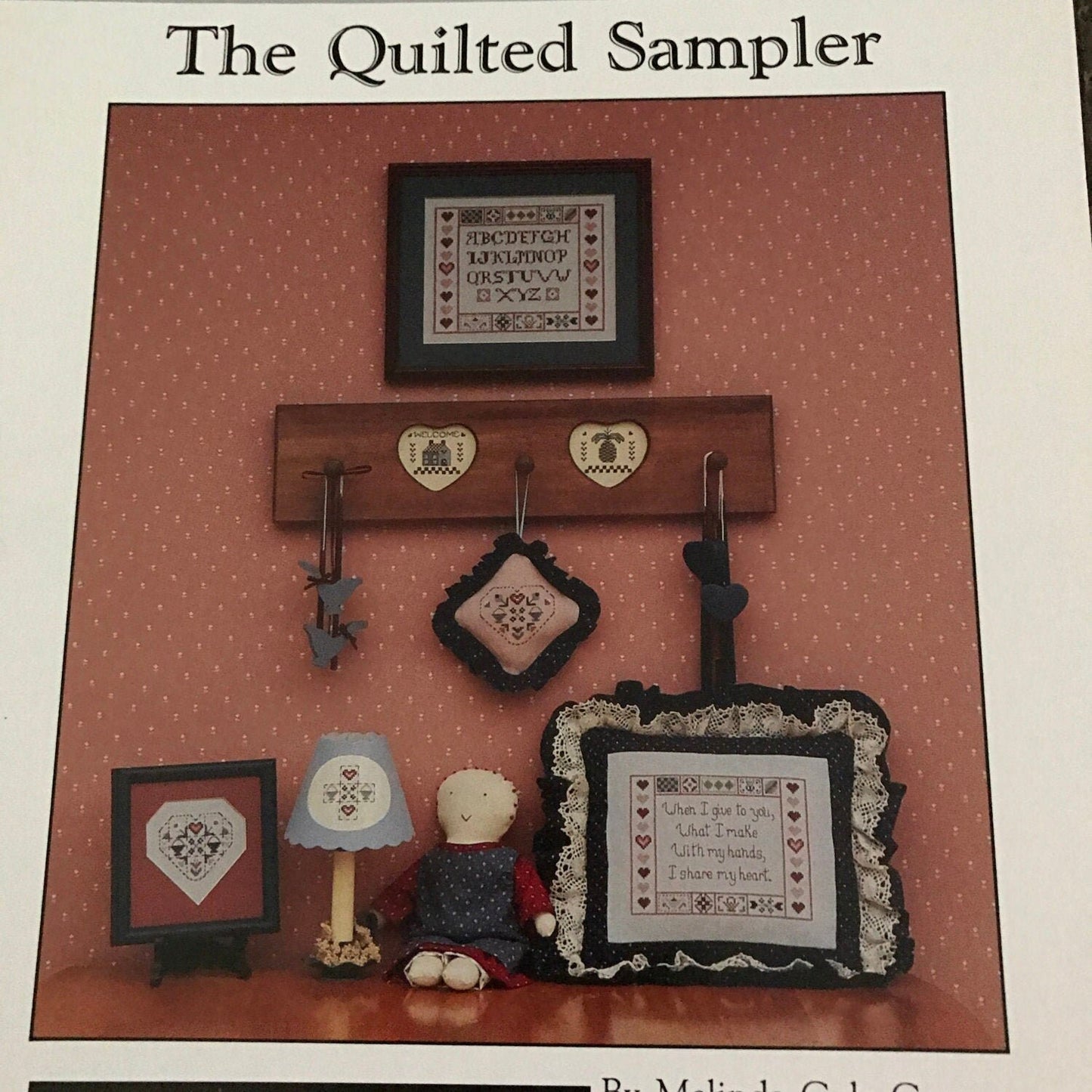 Lindy Jane Designs, The Quilted Sampler, Vintage 1985, Counted Cross Stitch Chart