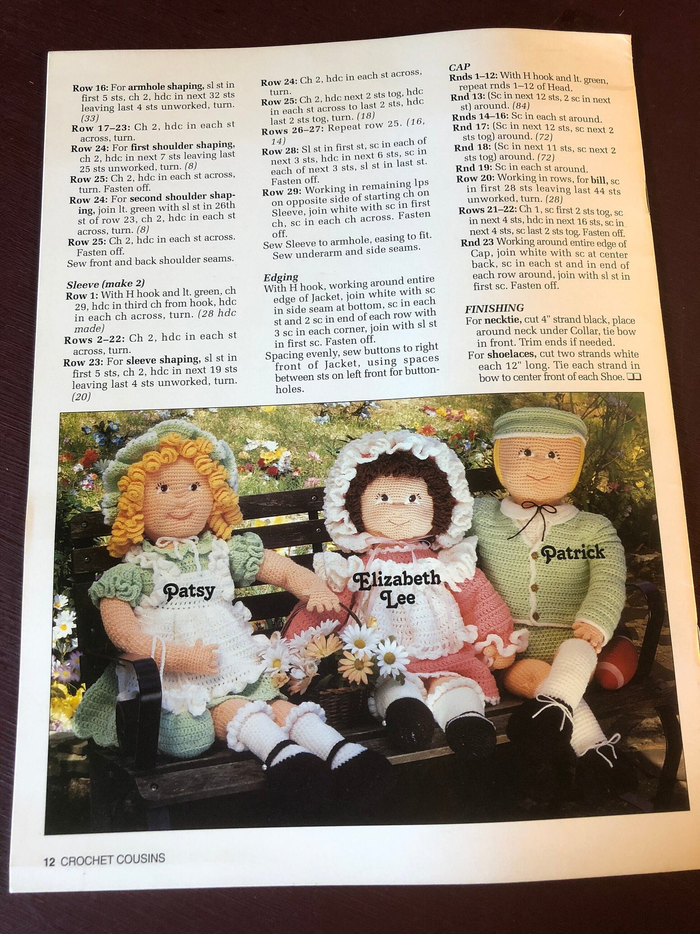 Annie&#39;s Attic, Crochet Cousins, Doll, Vintage 1997, Crochet Pattern Book