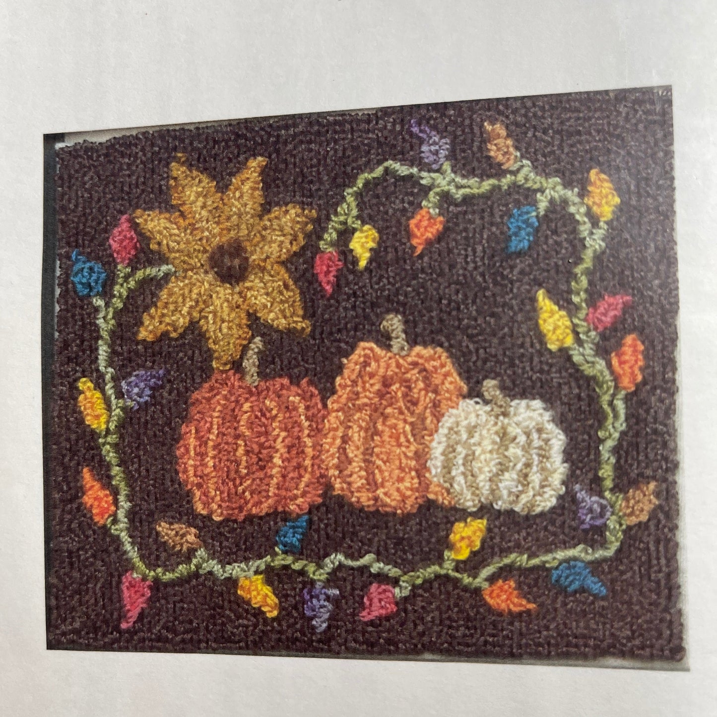 Pep&#39;r Pot Choice of Punchneedle Embroidery Patterns By Charlotte Dudney Happy Halloween, Pumpkin Patch, or Give Thanks