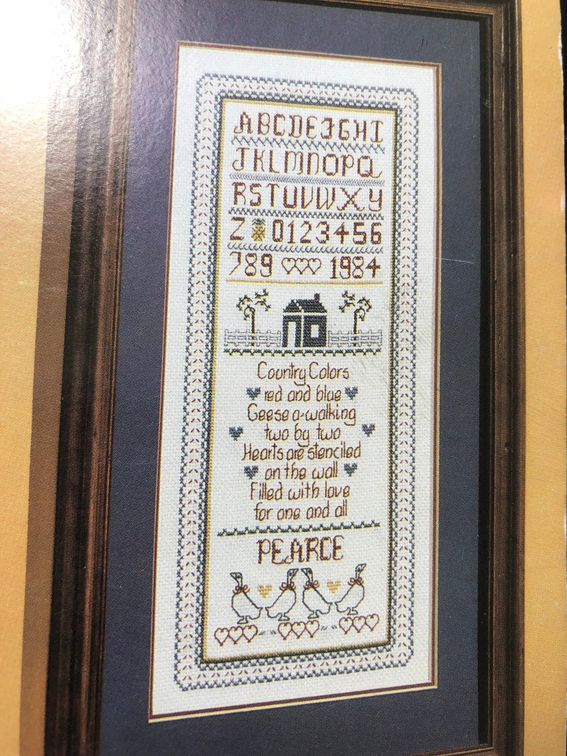 Freida Pearce, Country Colors, Leaflet #46, Vintage, Counted, Cross Stitch Pattern