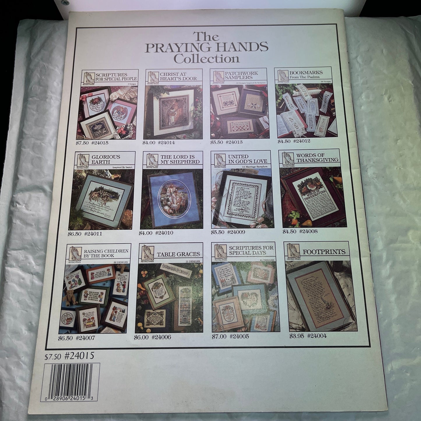 Praying Hands Scriptures For Special People Vintage 1996 Counted Cross Stitch Chart