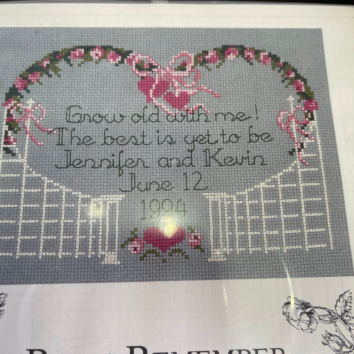 judith M Kirby Roses Remember Vintage 1993 Ros-Rem #103 Counted Cross Stitch Chart