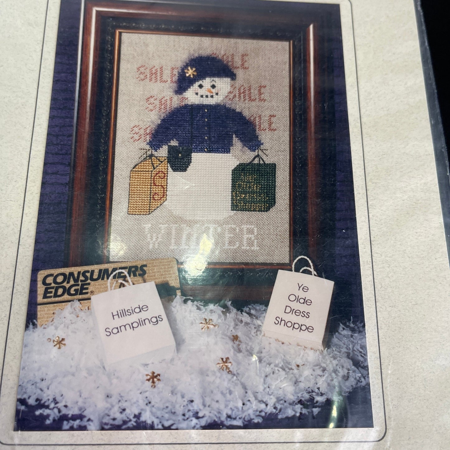 Hillside Samplings A &quot;snow&quot; Woman for all Seasons - Winter HS-31 Counted Cross Stitch Chart