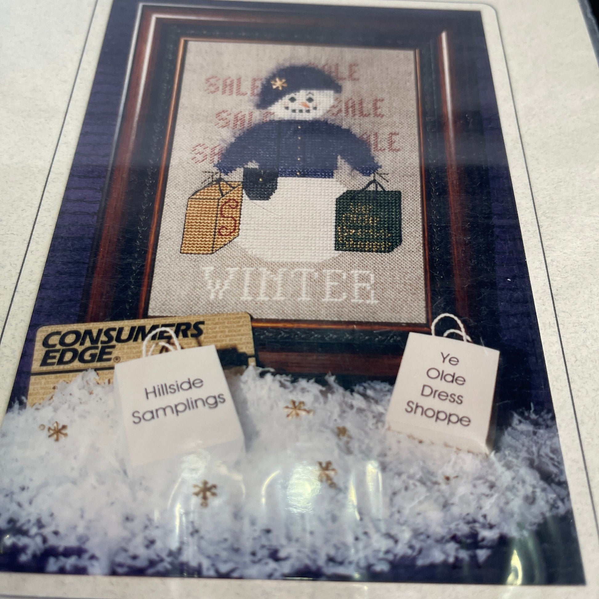 Hillside Samplings A &quot;snow&quot; Woman for all Seasons - Winter HS-31 Counted Cross Stitch Chart