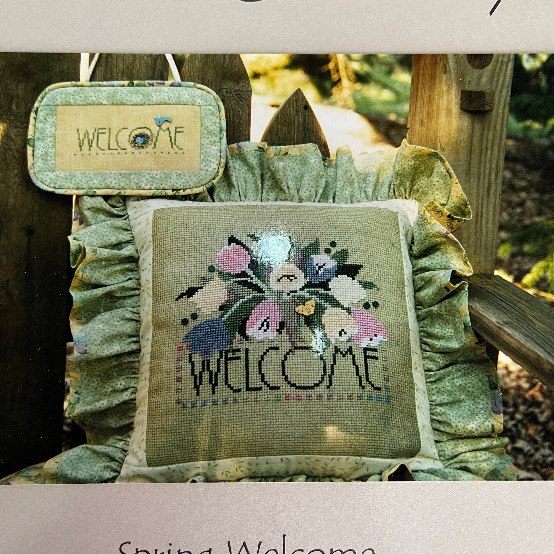 Sam Sarah Spring Welcome Vintage 2001 Counted Cross Stitch Chart