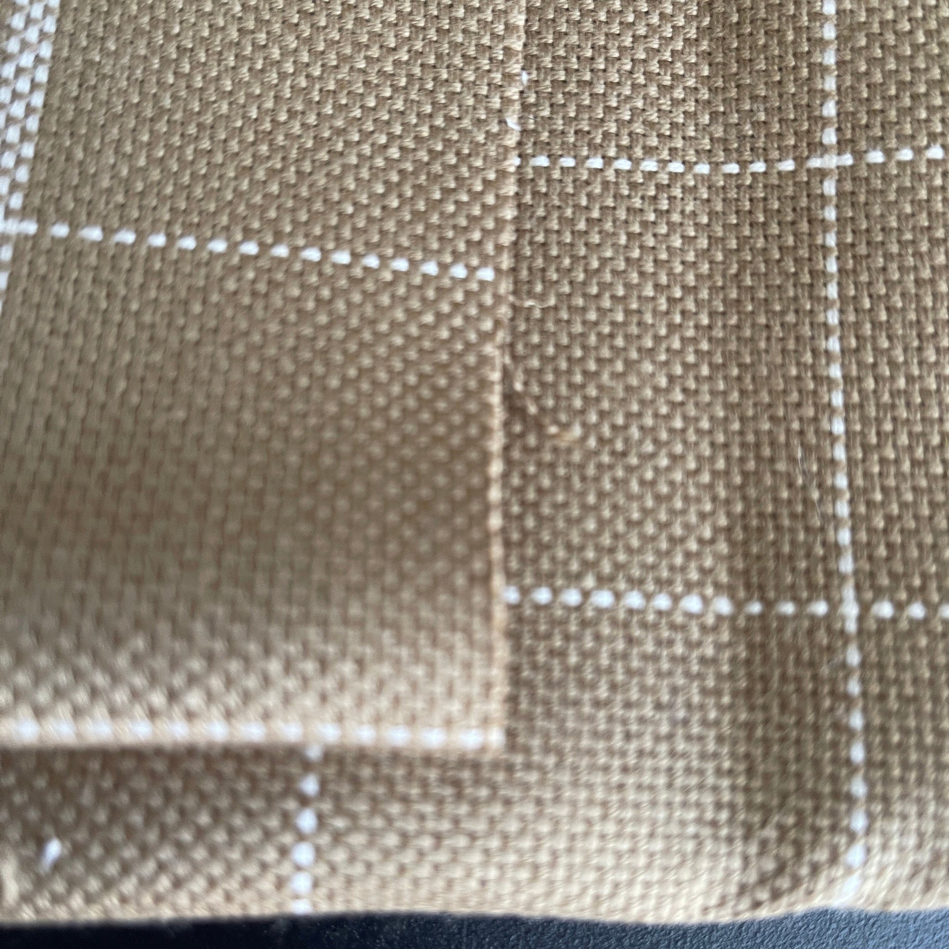 Wichelt Imports 18 Count Kitchen Cloth Brown/White Plaid 60 by 42 Inches Discontinued Needle Craft Fabric