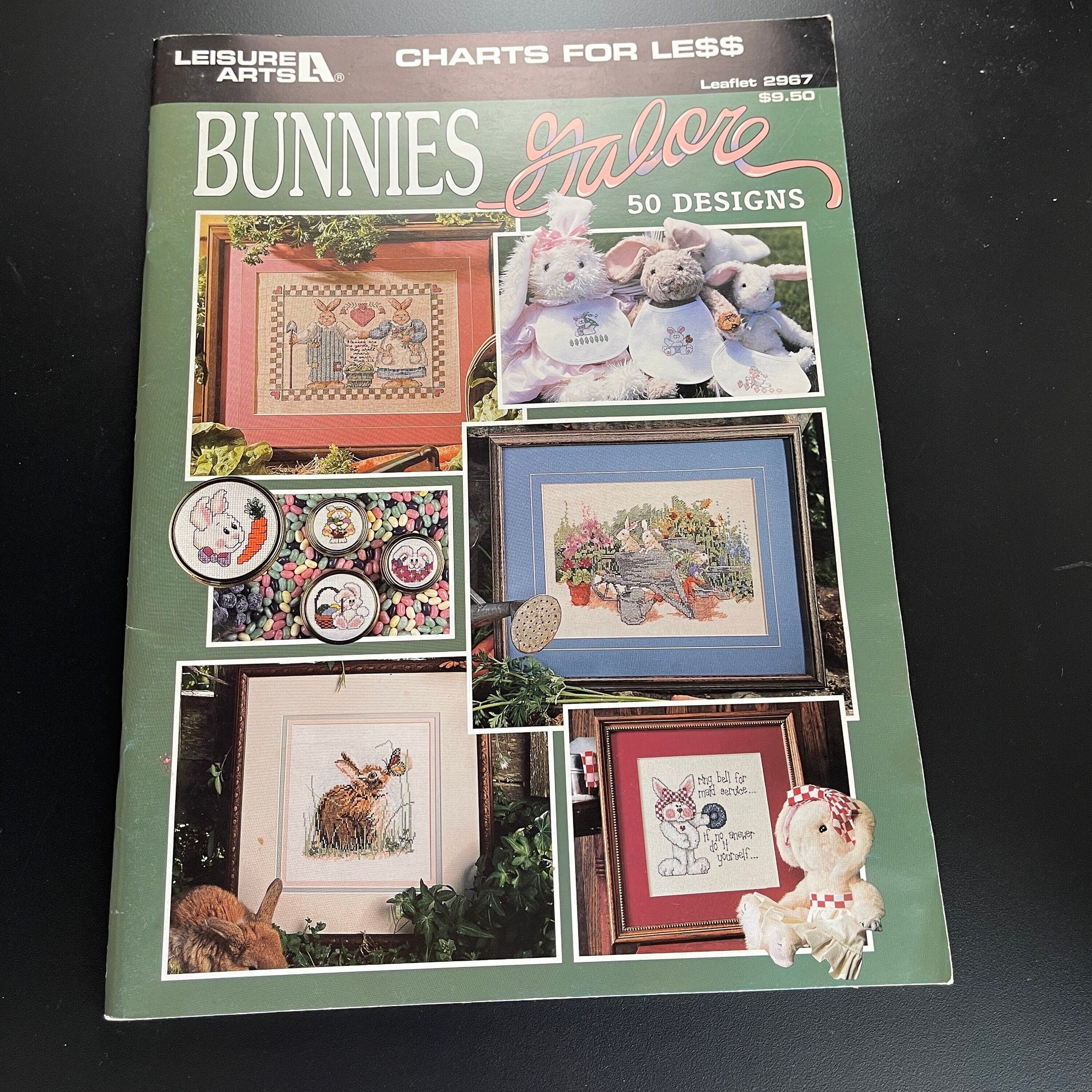 Bunny Patterns Set Of 3 Vintage Counted Cross Stitch Charts See Pictures and Description*