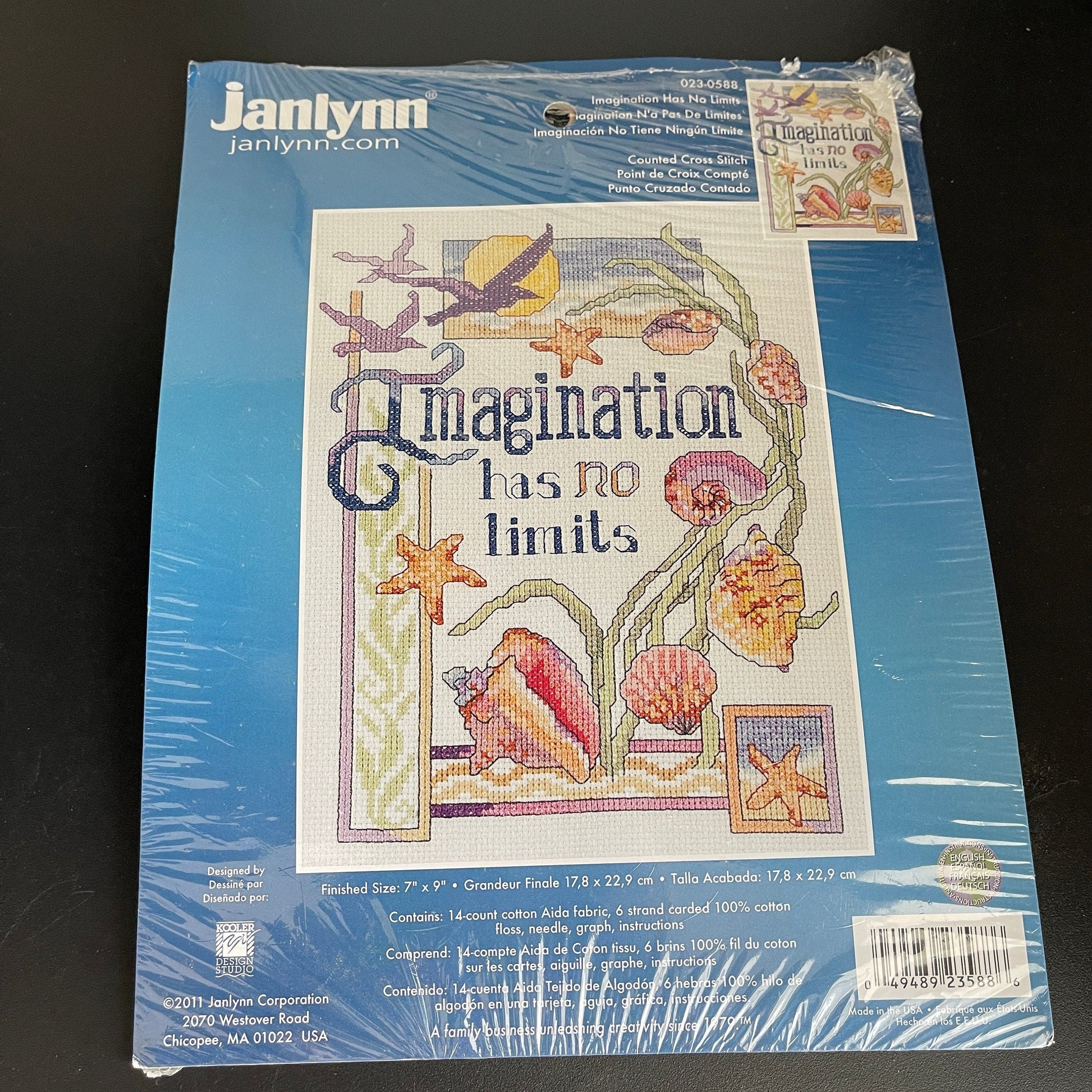 Janlynn Imagination Has No Limits Vintage 2011 Counted Cross Stitch Kit 7 by 9 inches 14 Count White AIDA*