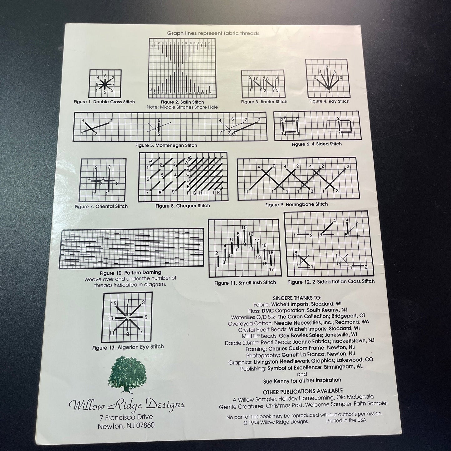 Willow Ridge choice of vintage counted cross stitch charts see pictures and variations*