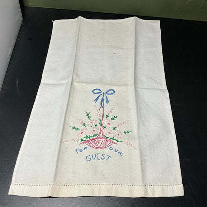 Beautiful hand embroidered towels vintage collectible finished projects see pictures and variations*