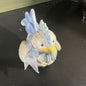 Ravishing Rooster Blue & White Pastel vintage collectible figurine