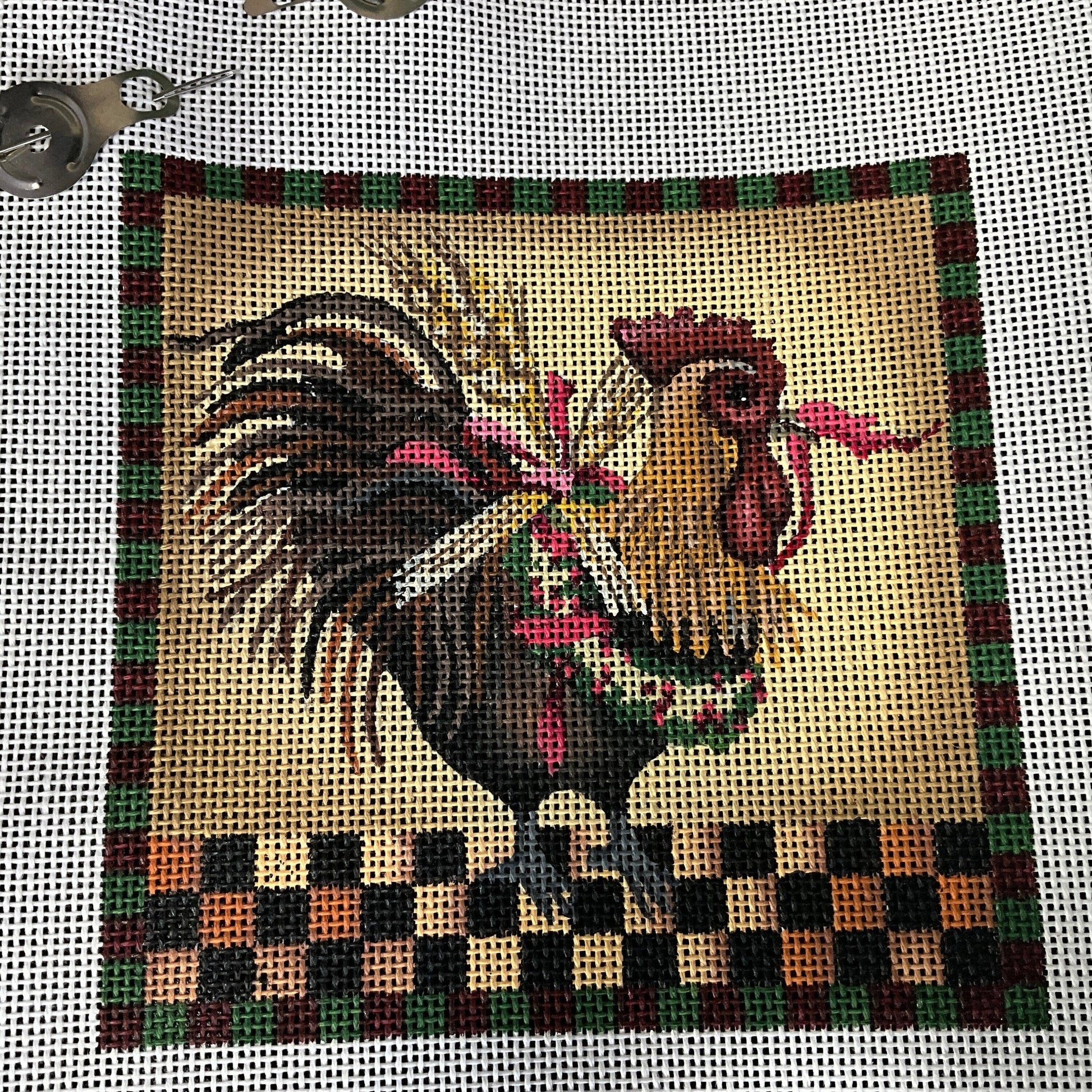 Ravishing Roosters choice hand painted needlepoint canvases5 by 5 inches see pictures and variations*