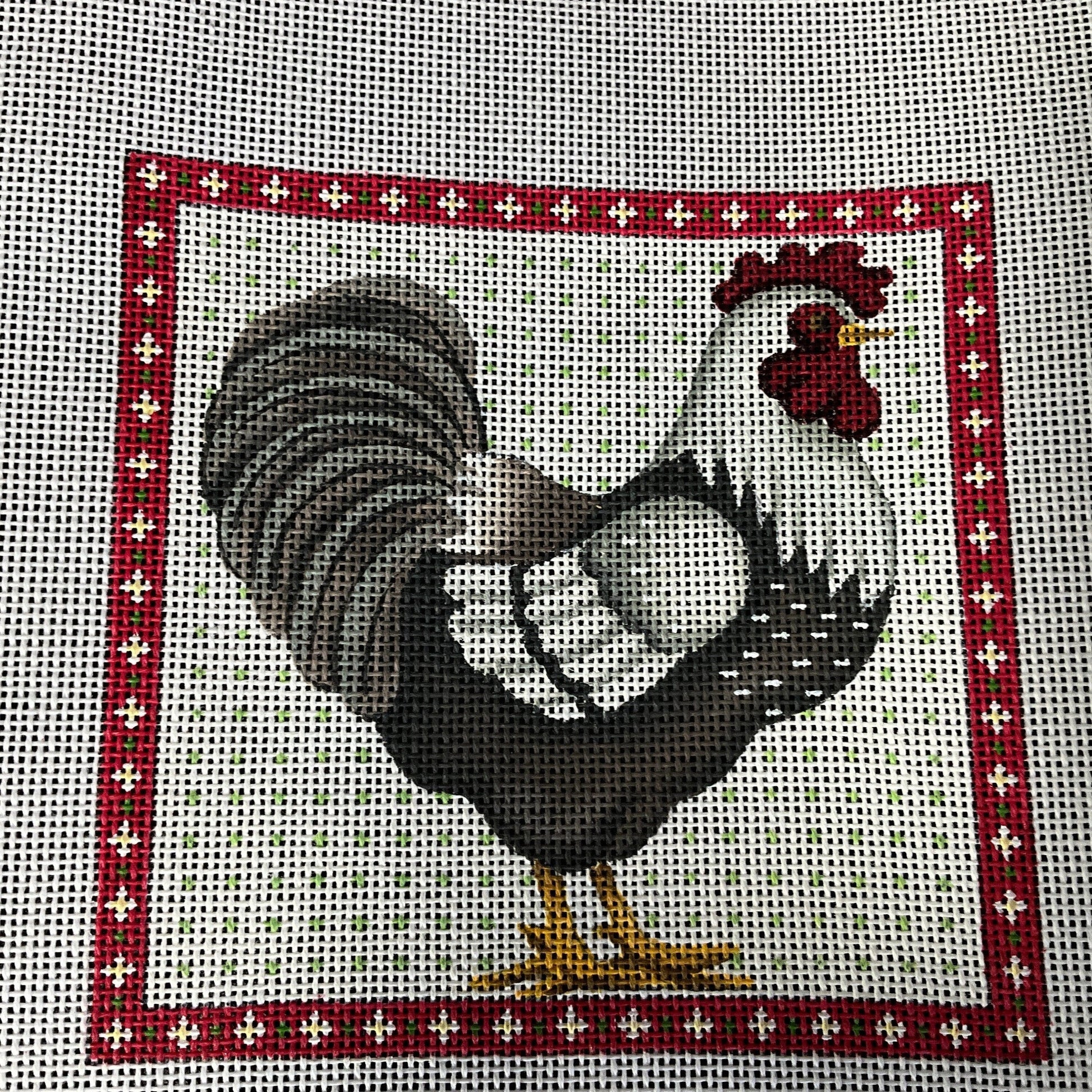 Ravishing Roosters choice hand painted needlepoint canvases5 by 5 inches see pictures and variations*