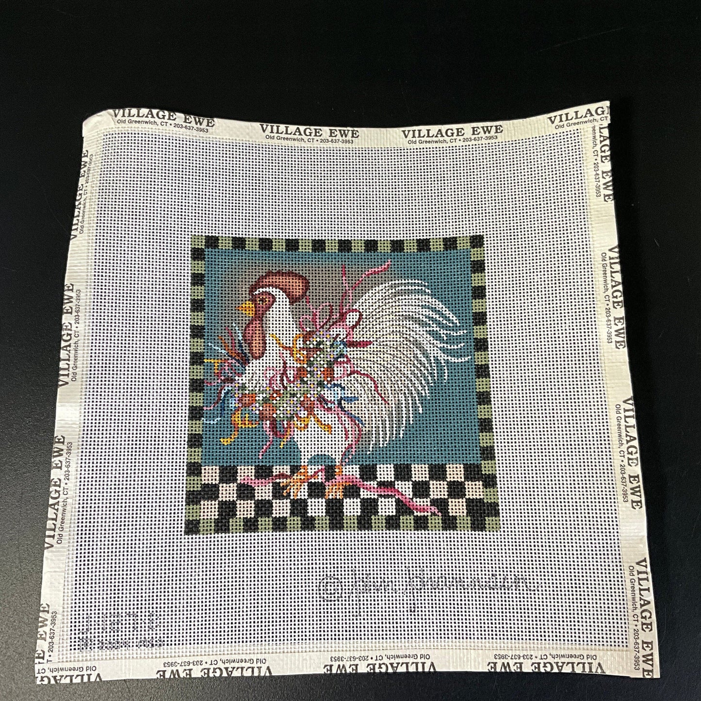 Ravishing Roosters choice hand painted needlepoint canvases5 by 5 inches see pictures and variations*