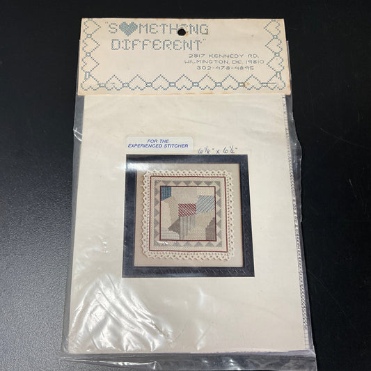 Something Different beautiful vintage counted cross stitch quilted design kit