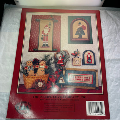 The Need&#39;l Love Company Set Of 2 Hollyberry Noel and My Favorite Christmas Vintage 1986 & 1992 Counted Cross Stitch Charts