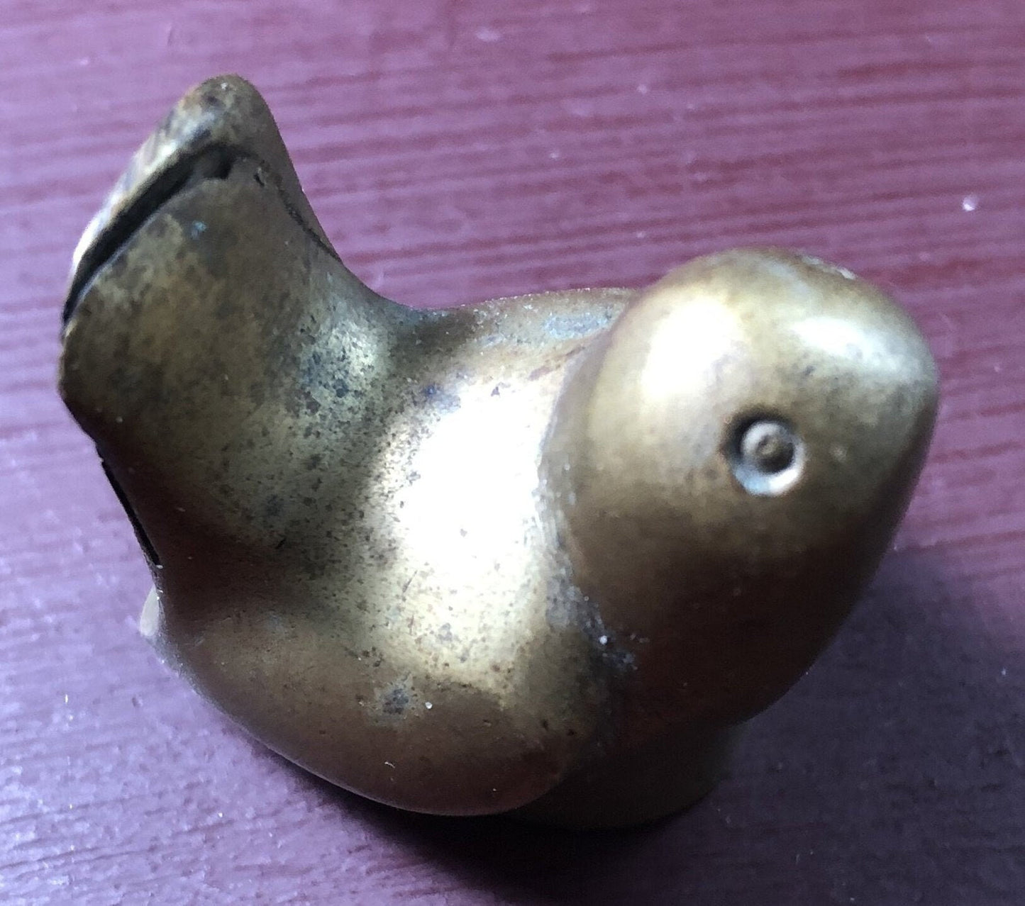 Small Brass, Baby Birdy, Figurine, approx. 1 1/8 by 1 1/8 Inch