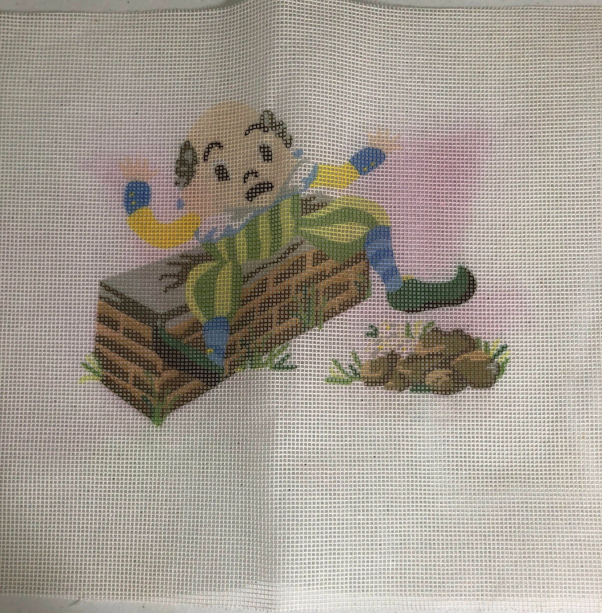 Humpty Dumpty Printed canvas for needlepoint