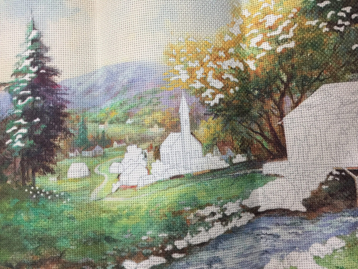 Dimensions &quot;Rural Serenity&quot; .Vintage 1991, No Count Cross Stitch kit*