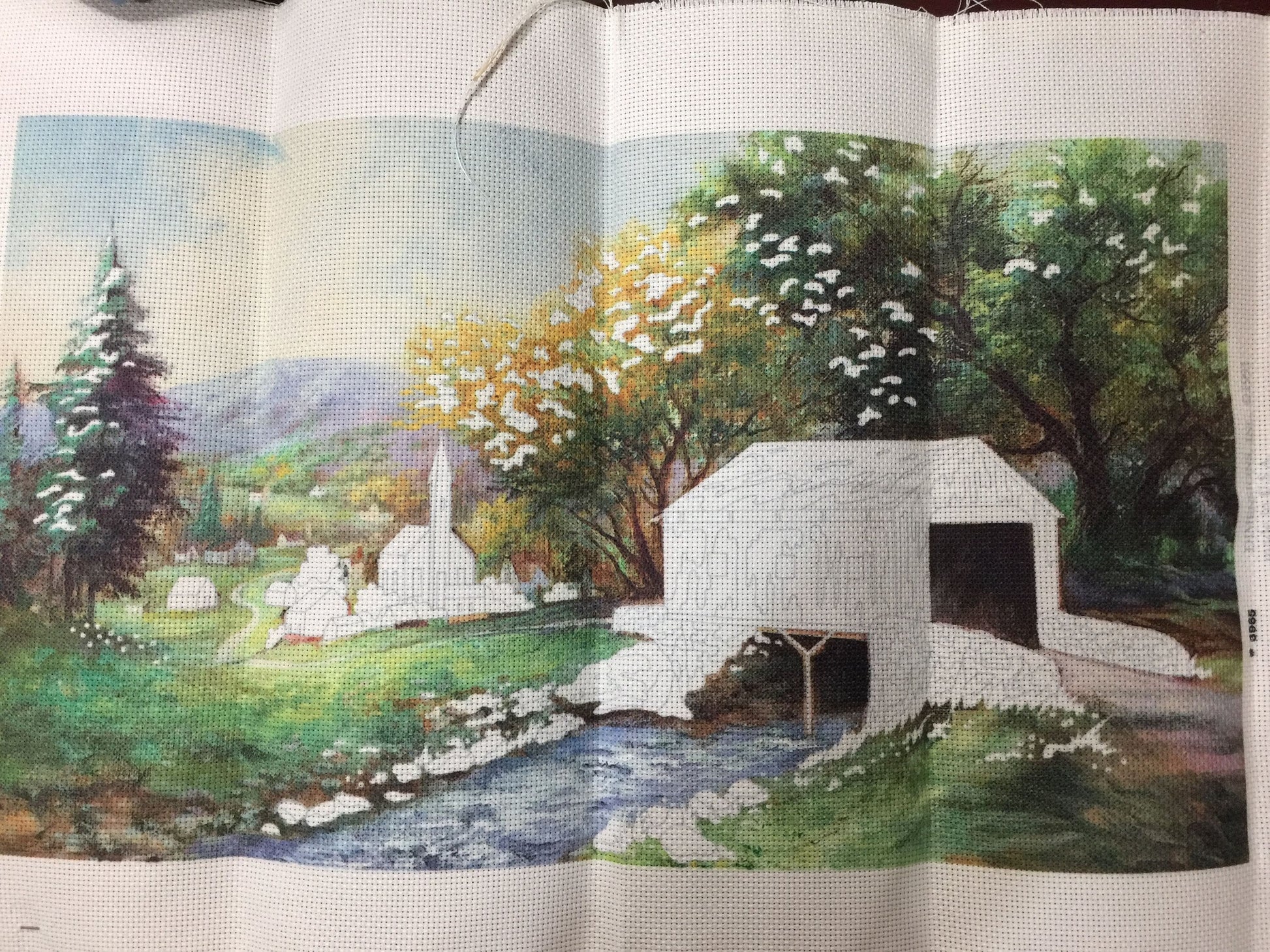 Dimensions &quot;Rural Serenity&quot; .Vintage 1991, No Count Cross Stitch kit*