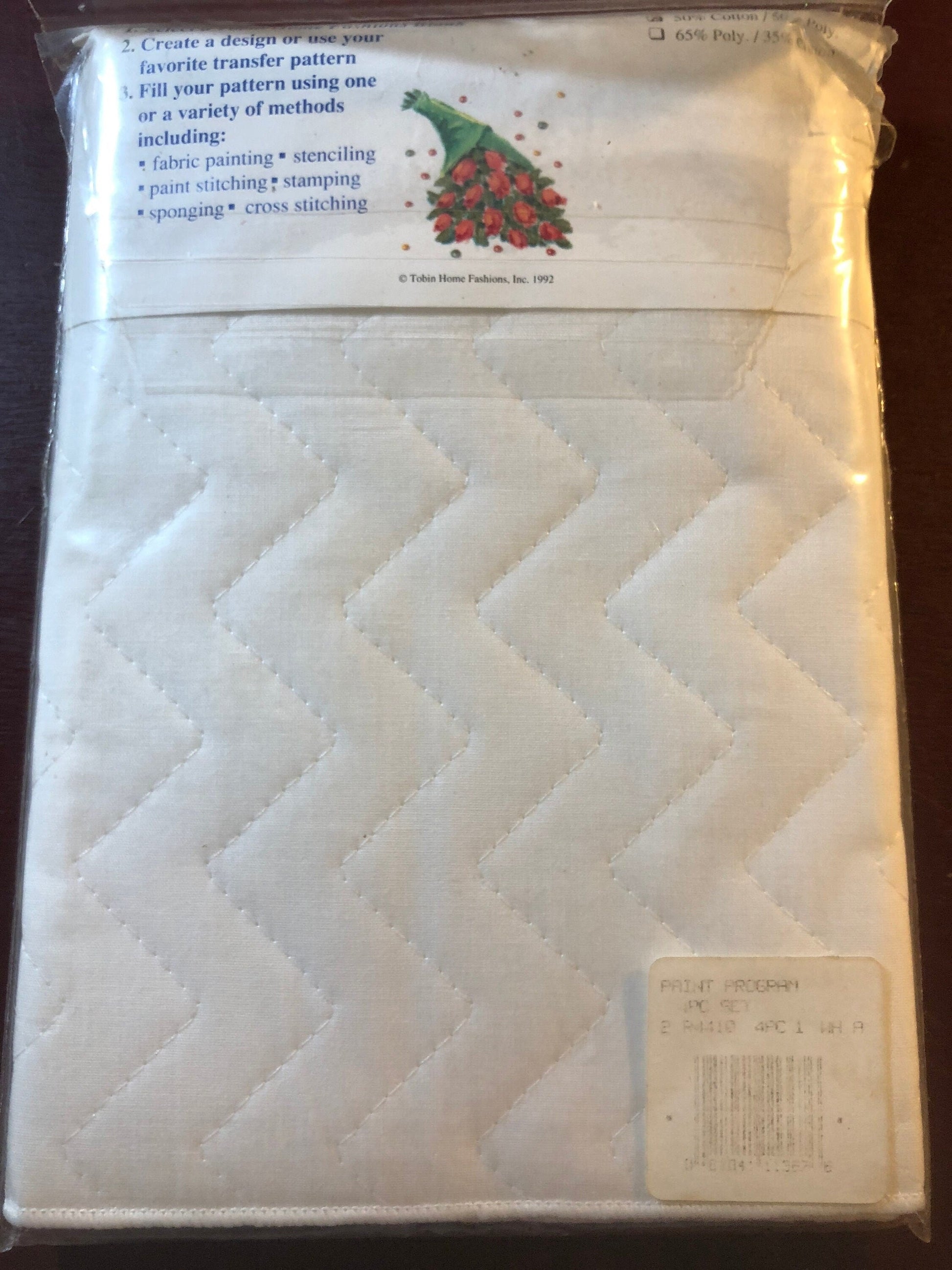 Tobin, Vintage 1992, Set of 5, Home Fashion Blanks, For Decorating, Terry Towel, Tablecloth* Blank Slate For...