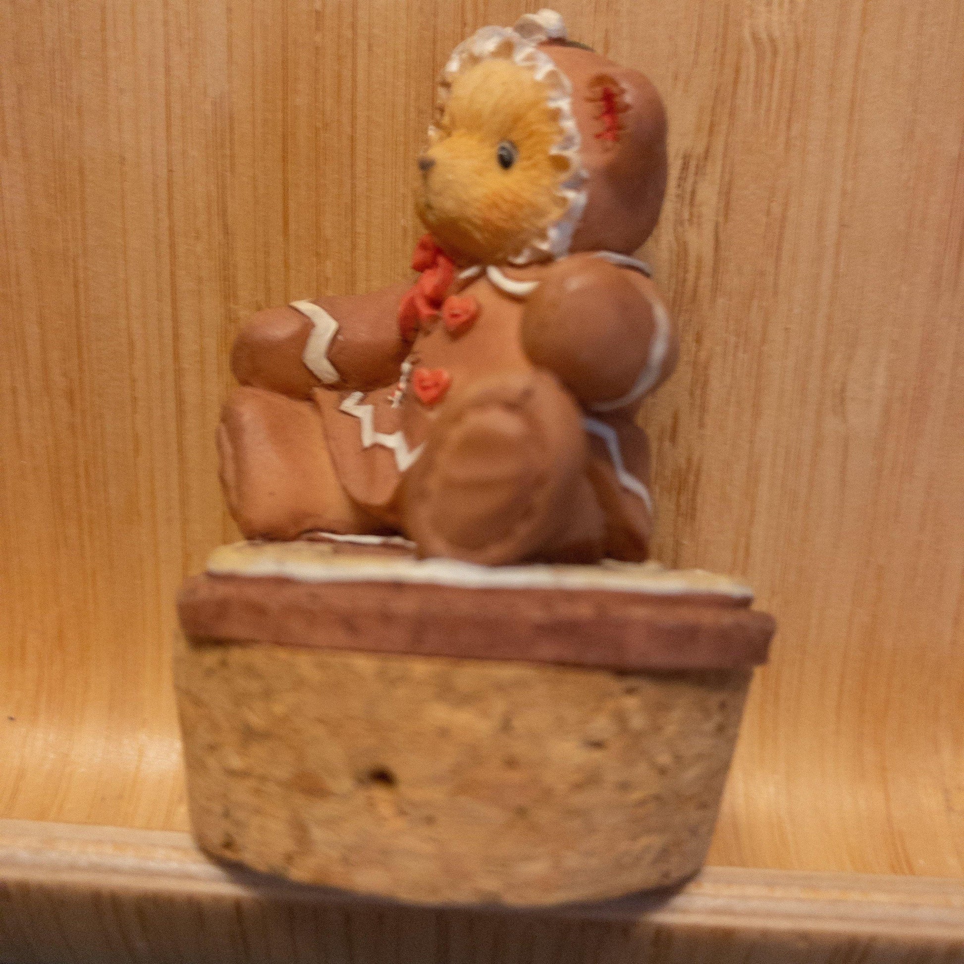 Little Baby Girl, Teddy Bear, Cork Bottle Stopper, with Nice Details