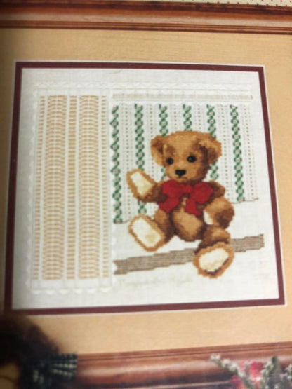 Designs by Margaret Lee, &quot;Bear By the Window&quot; Counted Cross Stitch Pattern