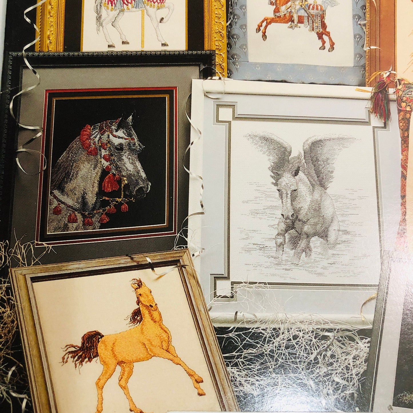 Cross My Heart, Fantasy Horses, CSB-52, Vintage 1990, Counted Cross Stitch Chart