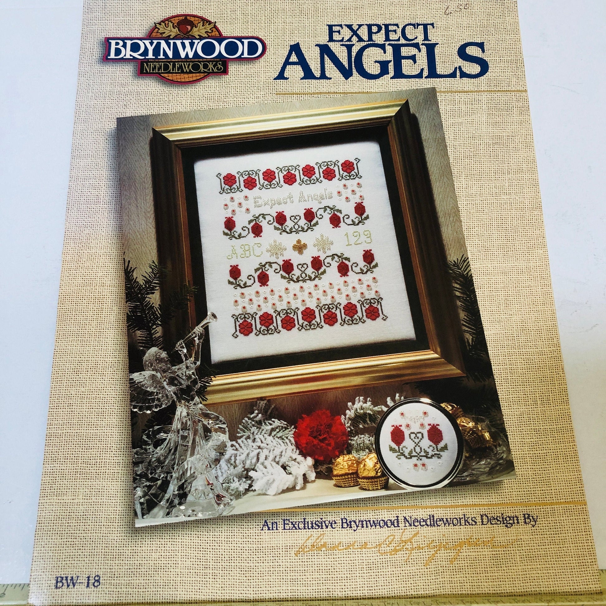 Brynwood Needleworks, Set of 4, Expect Angels, Proud Pine Sampler, The Huntress, This Hearts Thine*