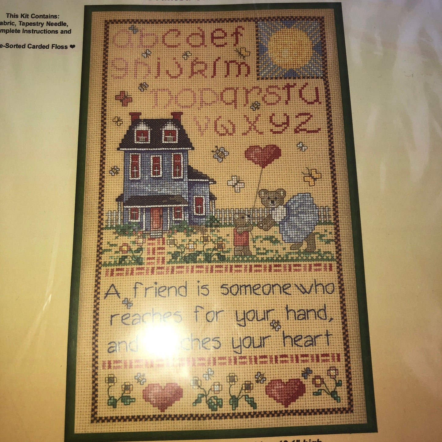 Cross My Heart, Day Sampler, 2006, Counted Cross Stitch Kit