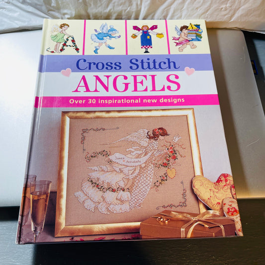 David & Charles, Cross Stitch Angels, 30 Designs, 2004, Hardcover Book