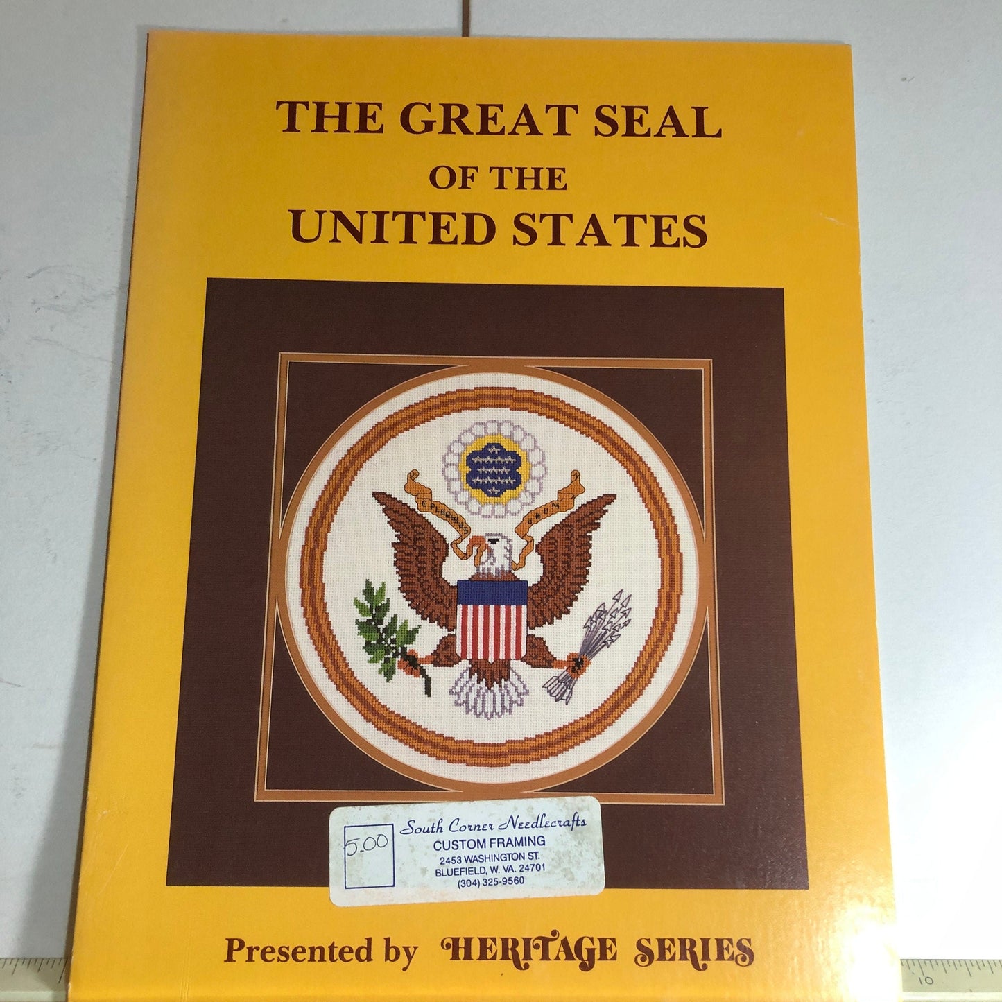 Heritage Series, The Great Seal of the United States, Vintage 1987, Counted Cross Stitch Chart