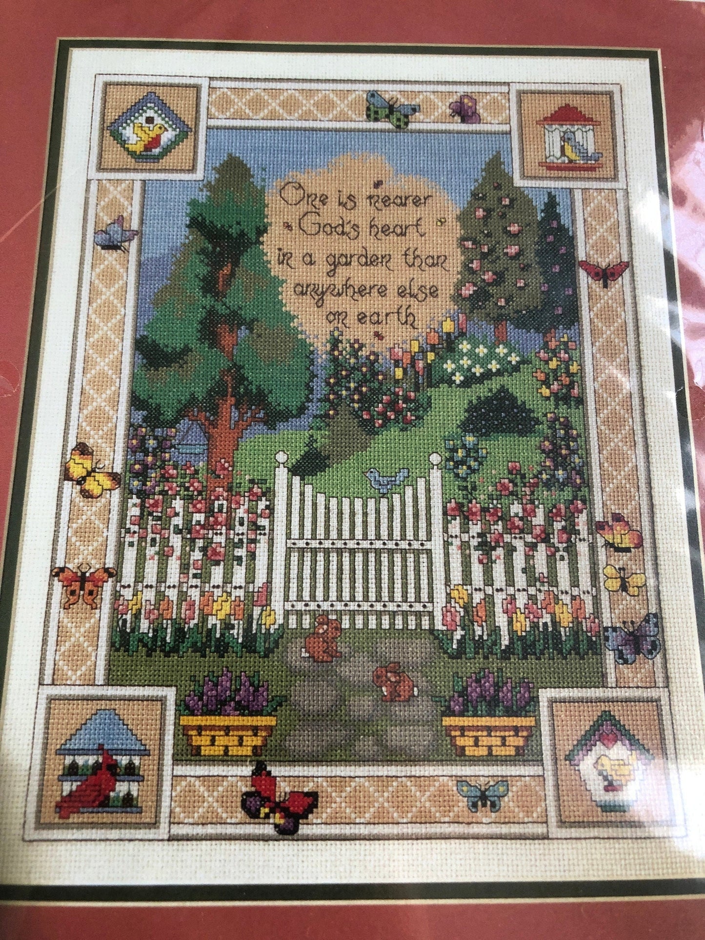 Bucilla, Nearer God&#39;s Heart, Vintage 1995, Multicolor, Counted Cross Stitch Kit