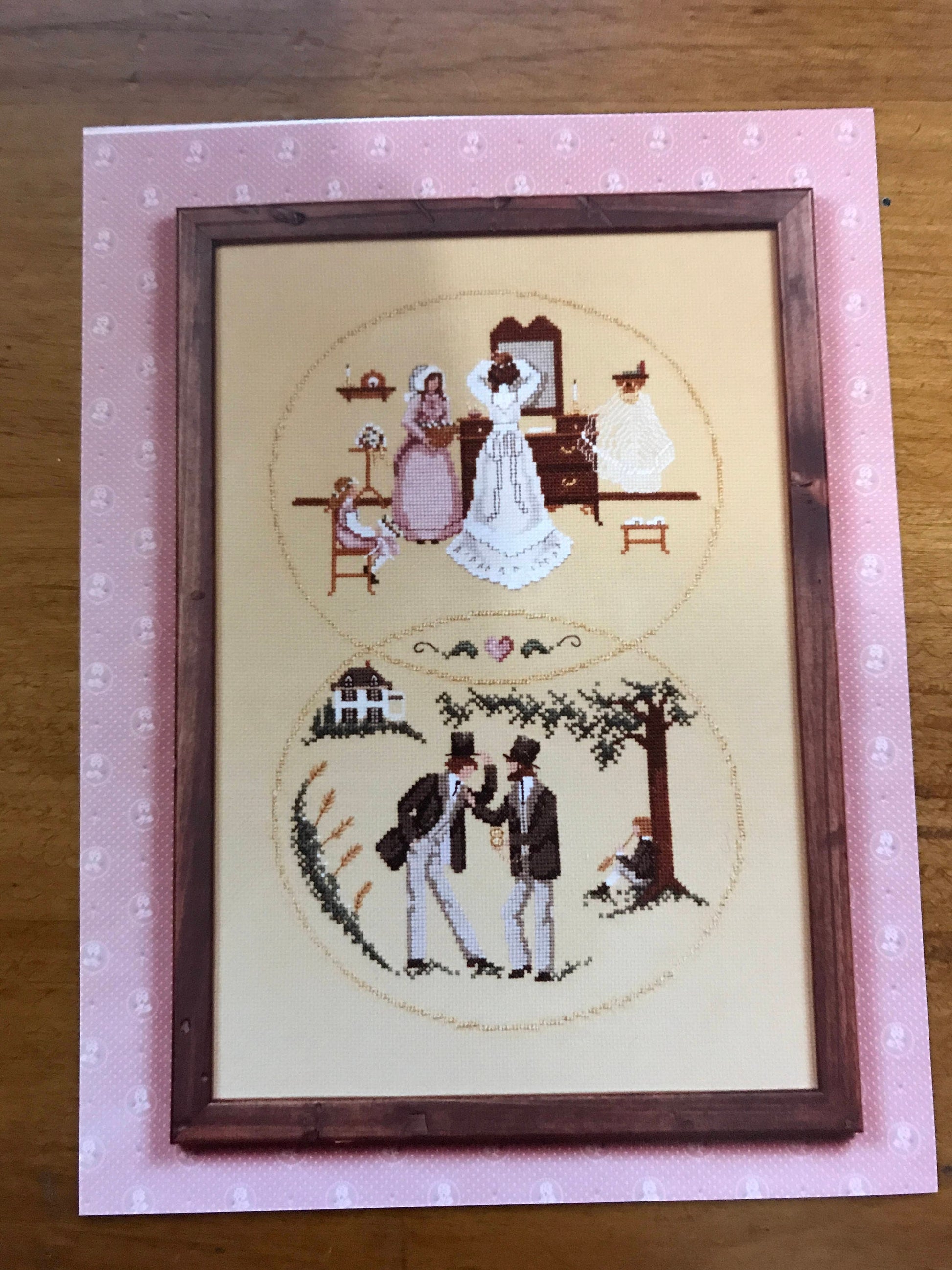 Wedding Day, Design by Heart of the Country, Vintage Counted Cross Stitch