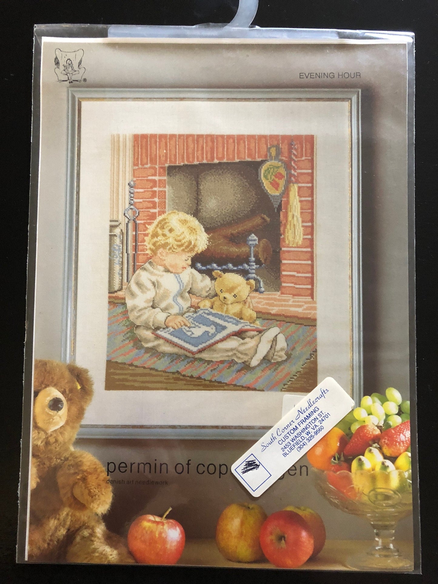 Permin of Copenhagen, Evening Hour, Teddy Story, Counted Cross Stitch Chart, Leaflets 153070