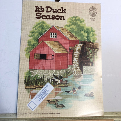 Gloria & Pat, Red Farm Studios, It&#39;s Duck Season, Vintage 1982, Counted Cross Stitch Chart