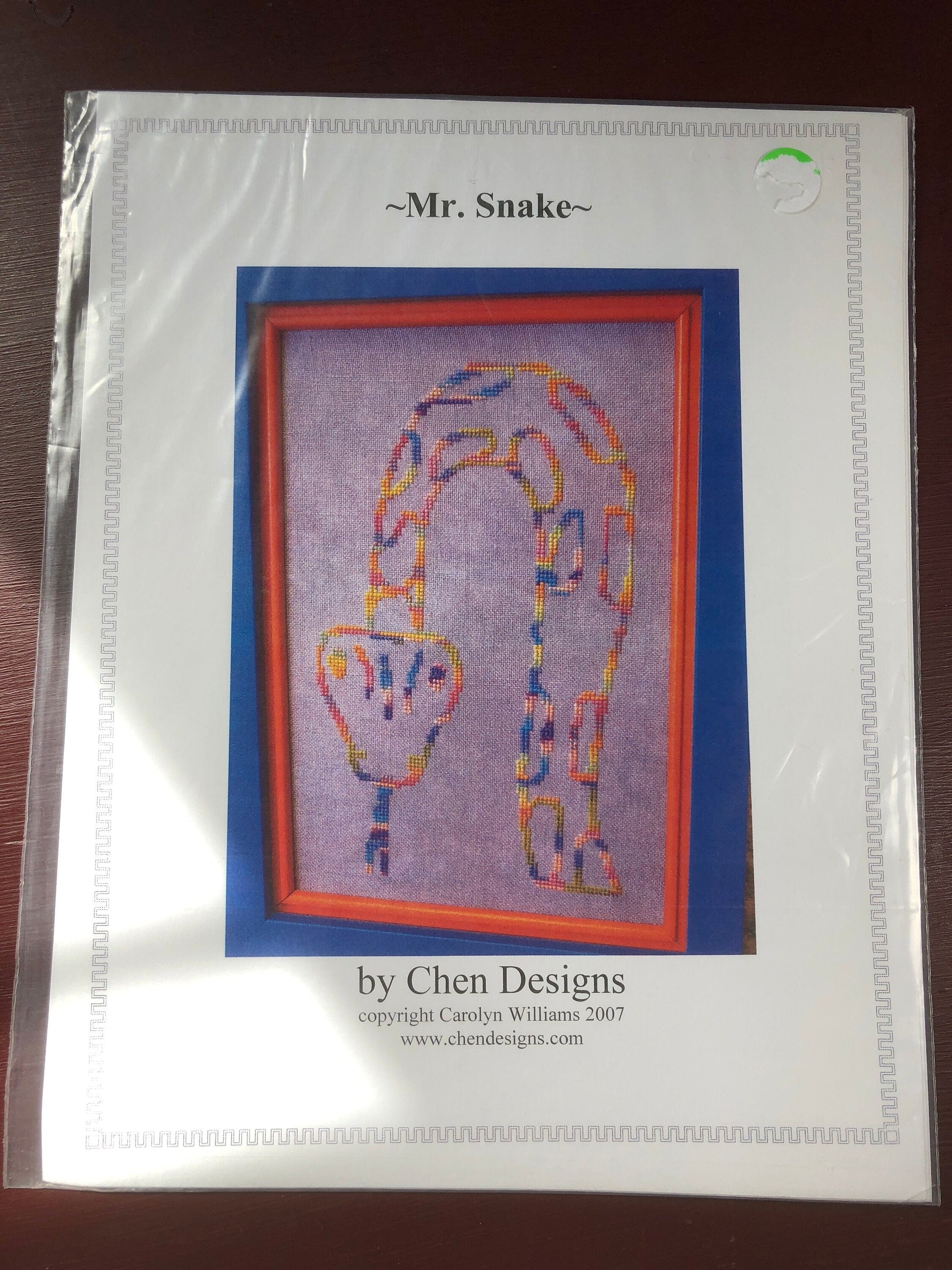 Chen Designs, Mr. Snake, 10406, Carolyn Williams, Counted Cross Stitch, Pattern