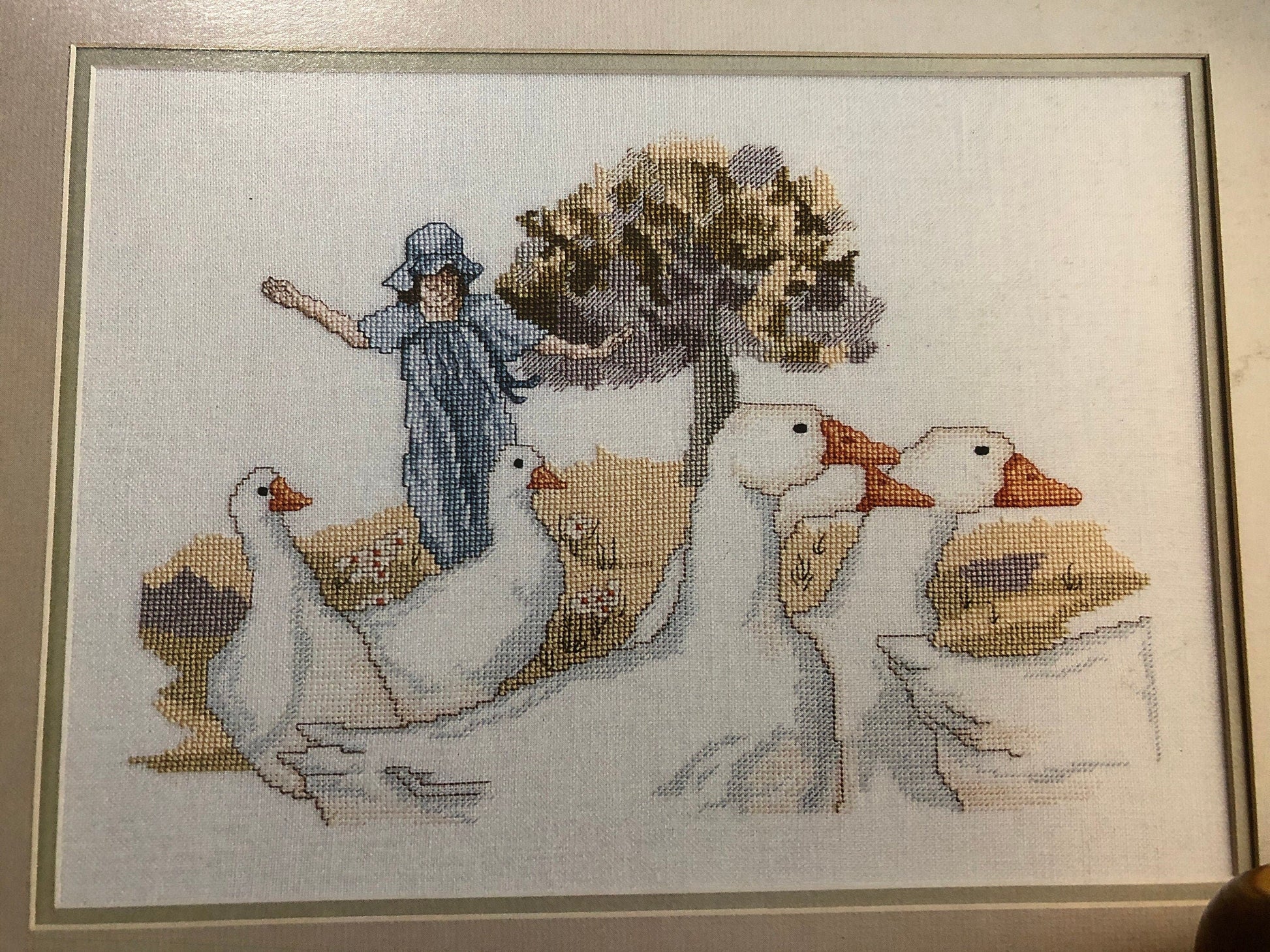 Goose Chase, By Judy Buswell, Leisure Arts, Leaflet 597, Vintage 1988 Counted Cross Stitch Pattern