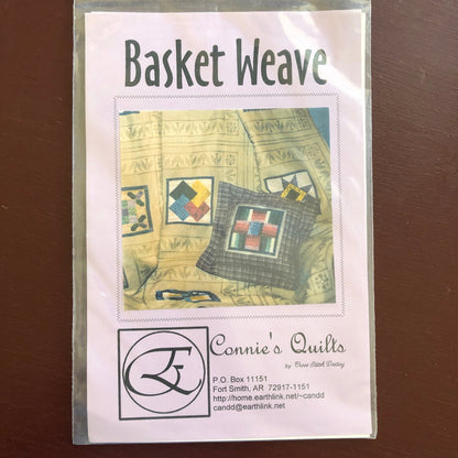 Basket Weave, Connies Quilts, Vintage 1999, Counted Cross Stitch Pattern