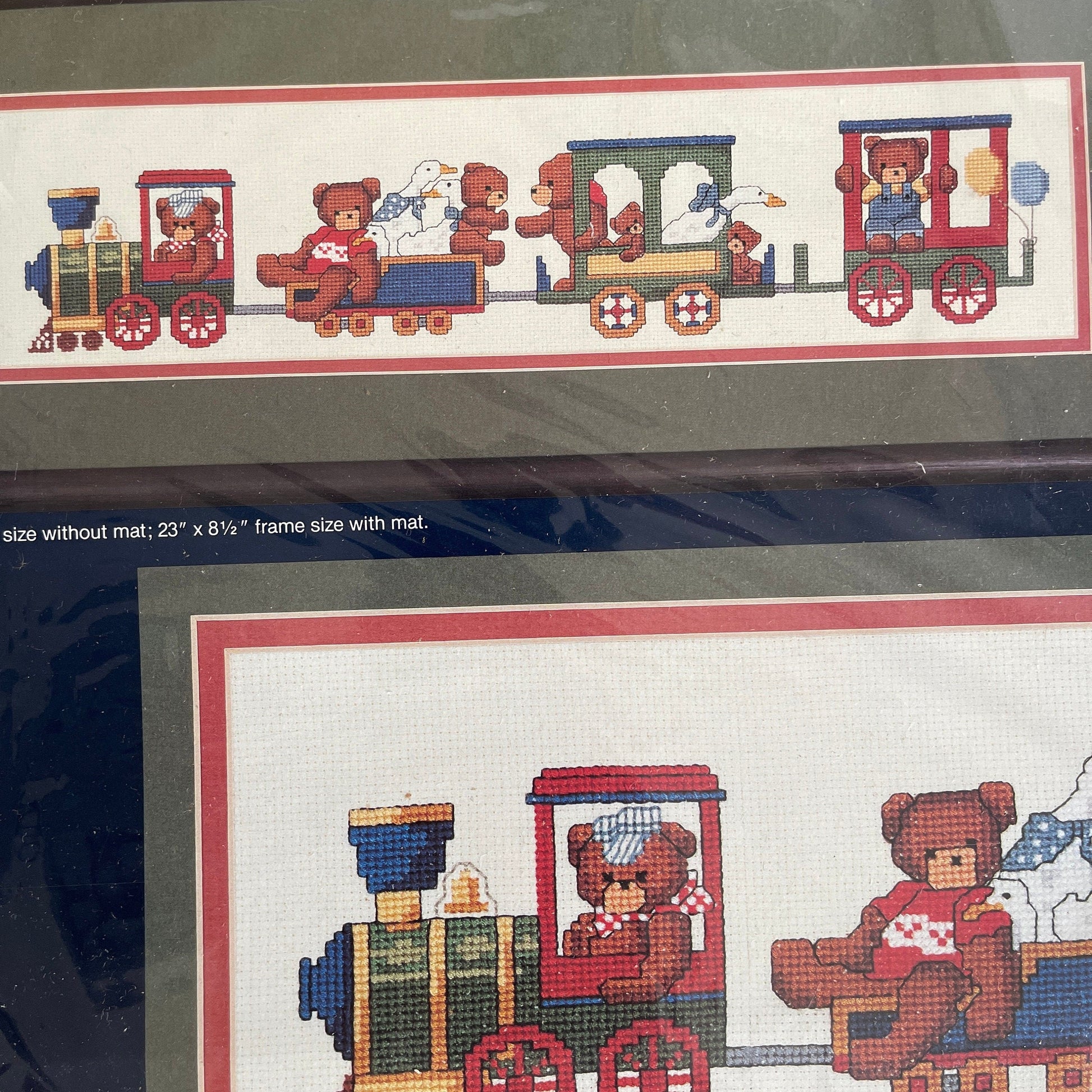 Dale Burdett Teddy Bear Express Vintage 1985 Counted Cross Stitch Kit